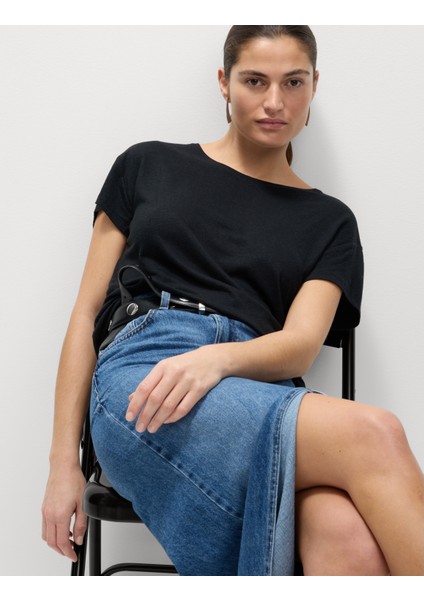 Keten Karışımlı T-Shirt fiyatları