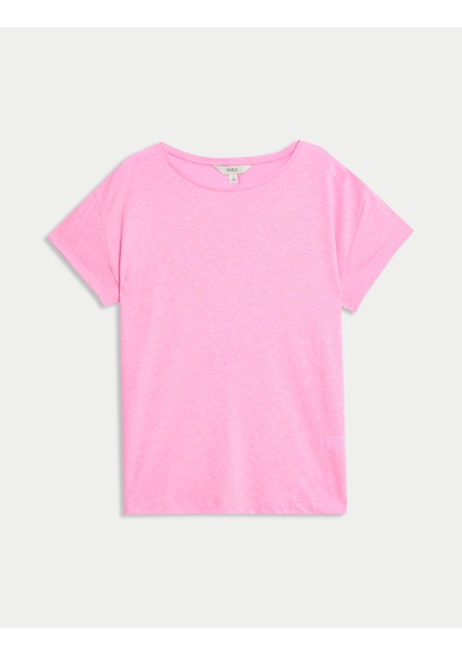 Keten Karışımlı T-Shirt indirimleri