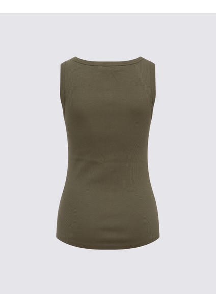 Pamuk Karışımlı Ribana Slim Fit Atlet