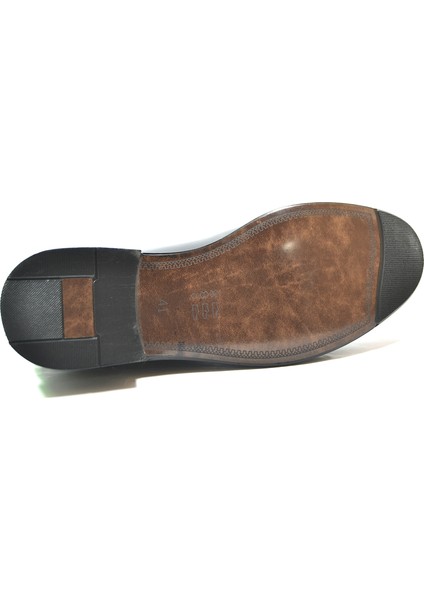 HR.718 Hakiki Deri Siyah Bağlı Pençeli Klasik Erkek Ayakkabı fırsatları
