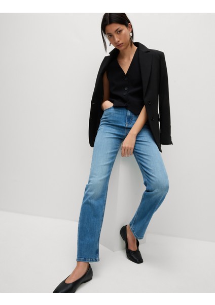Sienna Supersoft Yüksek Bel Jean Pantolon