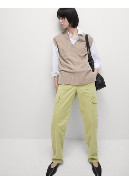 Liyosel Kargo Orta Bel Straight Fit Pantolon