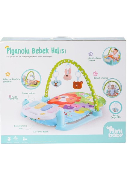 Er-111 Pianolu Bebek Halısı -Erdem Oyuncak