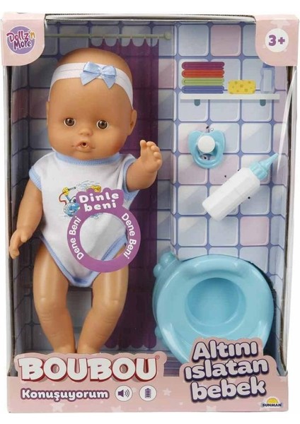 2030121 Sunman, Boubou Altını Islatan ve Konuşan Bebek Seti 30 cm