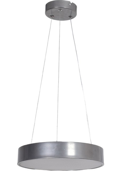 Dakota Modern Panel Ledli Salon Oturma Odası Yatak Odası Mutfak Gri Renk LED Avize (Beyaz Işık) fiyatları