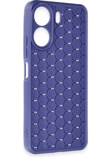 Xiaomi Redmi 13C Kılıf Petek Silikon Kapak - Lacivert Glstd