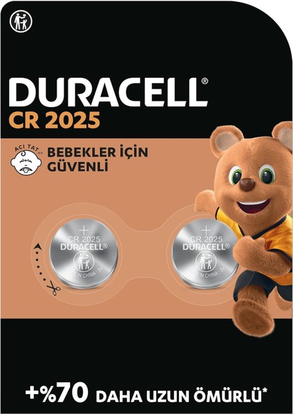 2025 Lityum Düğme Piller (2 Li Paket) 3V, Bebek Güvenlik Teknolojisi, Anahtarlık, Akıllı Bileklikler ve 3D Gözlüklerde Kullanım, Bebek Güvenlikli Paketleme