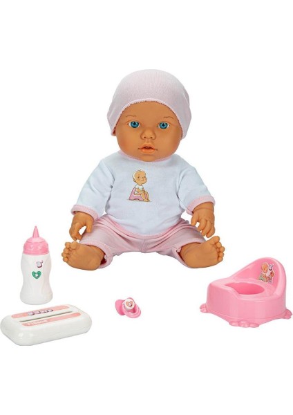 1030141 Sesli Bebelou Tuvalet Zamanı Bebek Seti 32 cm -Sunman