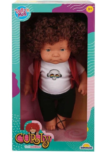 30151 Sunman, Curly Kıvırcık Saçlı Bebek 35 cm