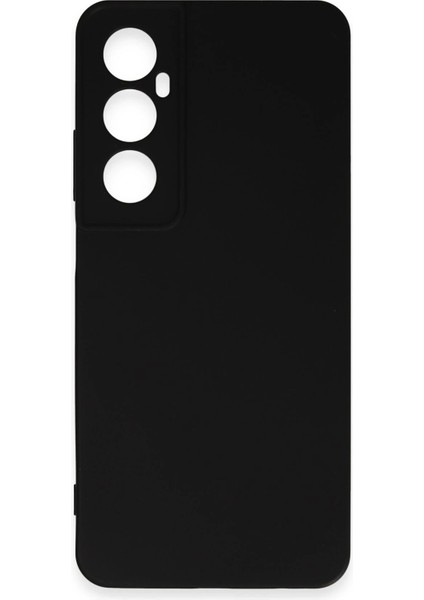 Realme C65 Kılıf First Silikon - Siyah Glstd