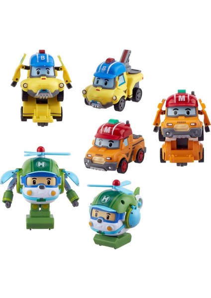 Polı ZR-915 Robocar Poli Quick Transforming Mini Rescue Deluxe Set