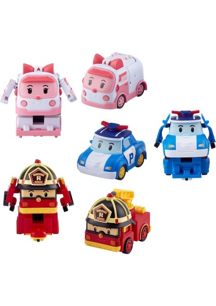 Polı ZR-915 Robocar Poli Quick Transforming Mini Rescue Deluxe Set
