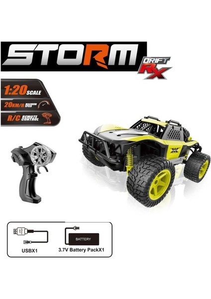 SYR-66764MA Kumandalı 2.4ghz Şarjlı 1:20 Storm Drift Araba