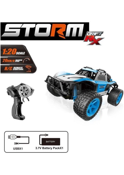 SYR-66764MA Kumandalı 2.4ghz Şarjlı 1:20 Storm Drift Araba