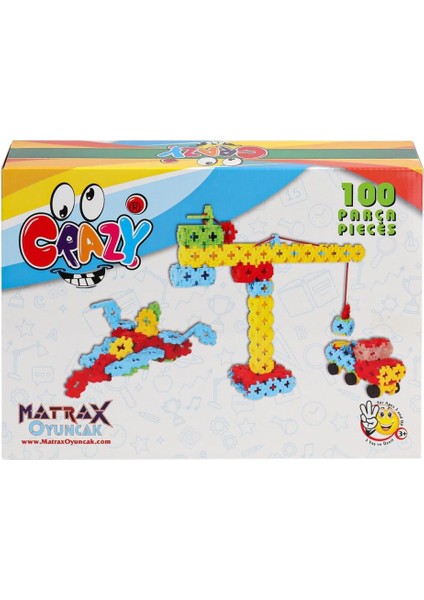 1713 Crazy 100 Parça Blok Seti - Akçiçek Oyuncak