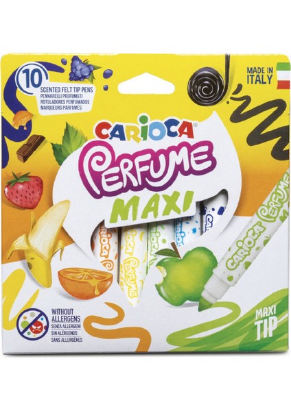 Carioca Kokulu Jumbo Keçeli Boya Kalemi 10'lu