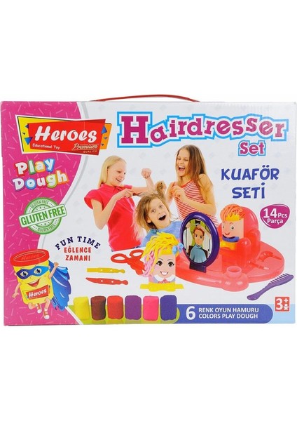 ERN-576 Heroes Kuaför Oyun Hamuru Seti - Eren Eğitici Oyuncak