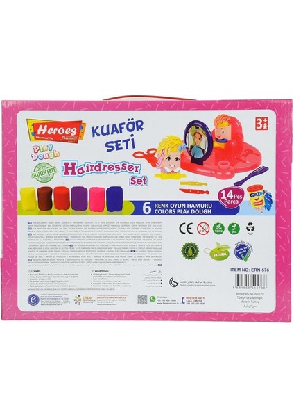 ERN-576 Heroes Kuaför Oyun Hamuru Seti - Eren Eğitici Oyuncak