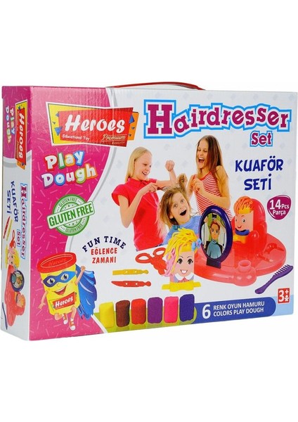 ERN-576 Heroes Kuaför Oyun Hamuru Seti - Eren Eğitici Oyuncak