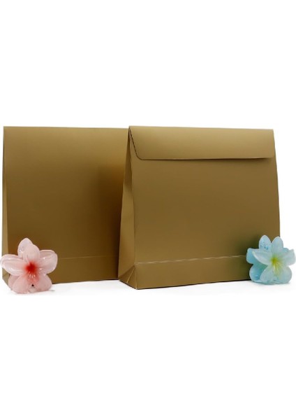 Design 25X23 Kitap Boy Gold Hediye Kutusu