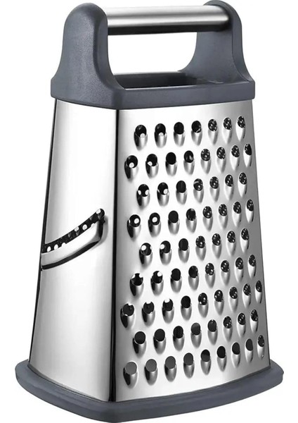 Metal Rende Paslanmaz Çelik Çok Amaçlı ve Dayanıklı Tasarım Sebze Peynir ve Meyve Rendesi Ergonomik Saplı Kolay Temizlenebilir Mutfak Için Pratik ve Şık (24 Cm)