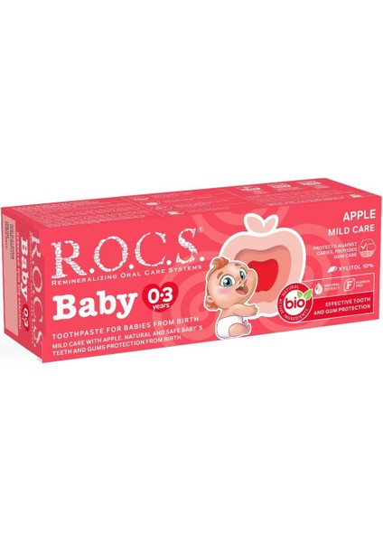 .baby Diş Macunu 35ML 0-3 Yaş Elma