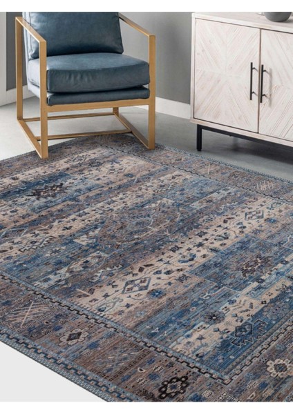 Nexmo Vintage Desen Dokuma Taban Salon - Oturma Odası Halısı