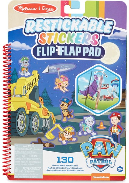 & Doug Paw Patrol Yeniden Kullanılabilir Çıkartma Defteri - Büyük Kurtarma Harekatı