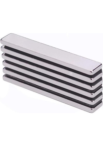 Güçlü Neodyum Mıknatıs 60X10X3 mm 5 Adet