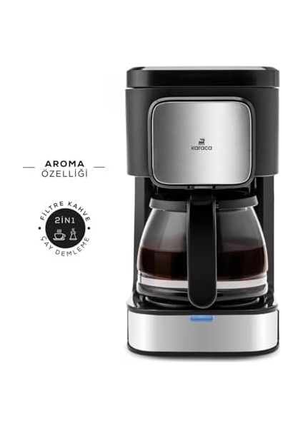 Just Coffee 2in1 Filtre Kahve Makinesi Inox