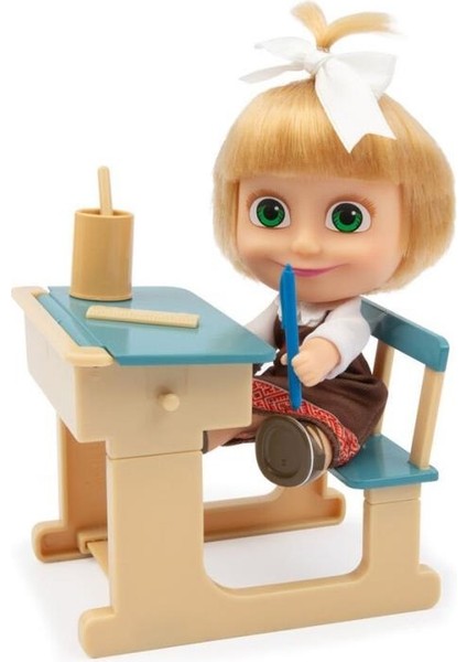 MHA07000 Maşa ve Koca 12CM Masha ve Okul Oyun Seti