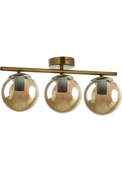 Nika Modern Eskitme Füme Cam Modern Salon - Mutfak - Yatak Odası 3 Lü Avize fiyatları