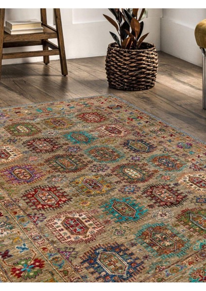 Sinter Afgan Desen Dokuma Taban Salon - Oturma Odası Halısı