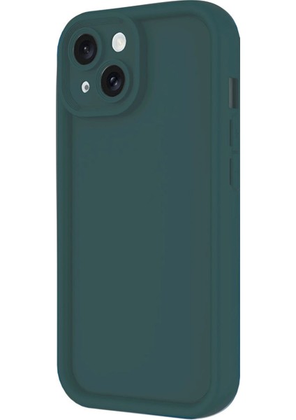 Apple iPhone 14 Kılıf Viera Silikon - Koyu Yeşil Glstd