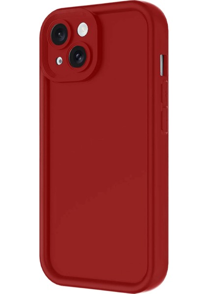 Apple iPhone 14 Kılıf Viera Silikon - Kırmızı Glstd