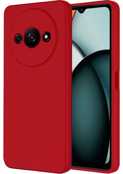 Realme C61 Kılıf First Silikon - Kırmızı Glstd