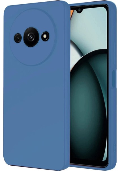 Realme C61 Kılıf First Silikon - Mavi Glstd