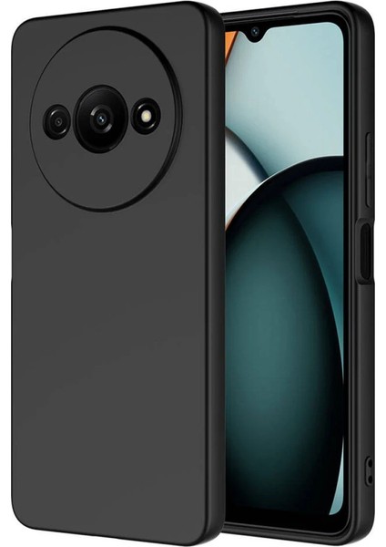 Realme C61 Kılıf First Silikon - Siyah Glstd