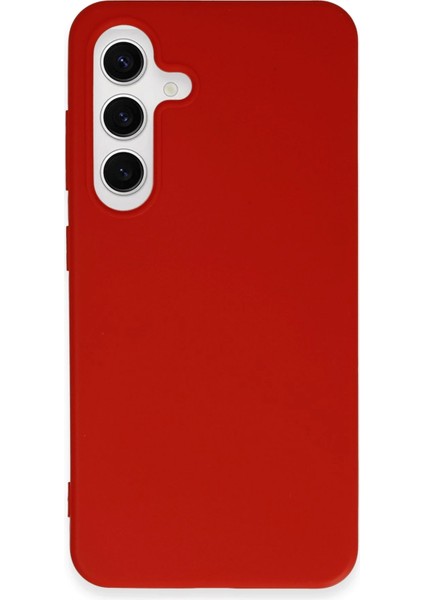 Samsung Galaxy S24 Kılıf First Silikon - Kırmızı Glstd