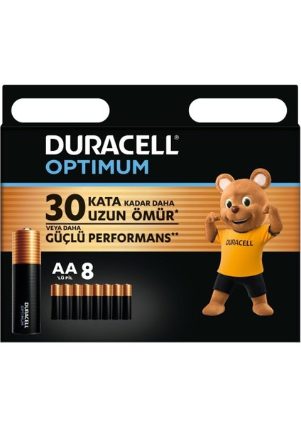 Optimum Aa Alkalin Kalem Pil (8'li Paket) 1,5V - Lr6 MX1500
