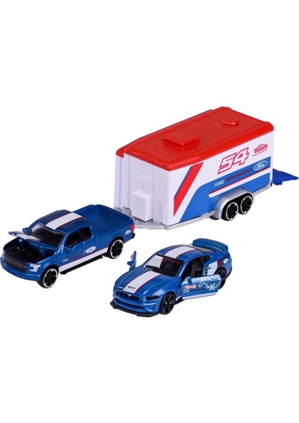 Nessiworld Majorette Car Trailer Ford