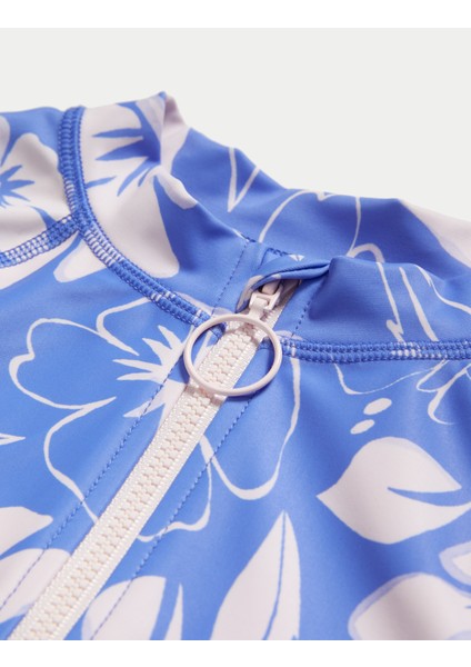 Hibiscus Desenli Uzun Kollu Mayo (6-16 Yaş) fiyatları