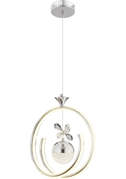 Dilan Krom Kaplama 3 Renkli 42 Watt Ledli Modern Tasarım Oturma Odası,genç Odası,yatak Odası,salon