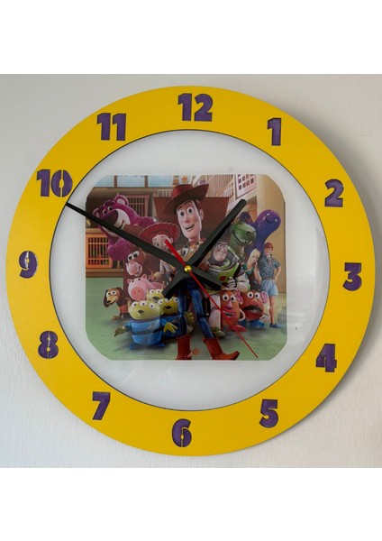 Kıds - Toy Story (Oyuncak Hikayesi) Temalı Çocuk Odası Duvar Saati - 40 cm