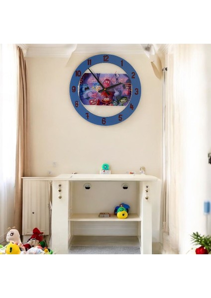 Kıds - Inside Out (Ters Yüz) Temalı Çocuk Odası Duvar Saati - 40 cm fiyatları