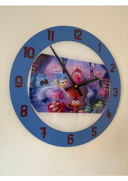 Kıds - Inside Out (Ters Yüz) Temalı Çocuk Odası Duvar Saati - 40 cm modelleri