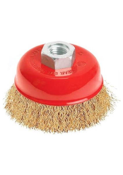 Saçaklı Çanak Tel Fırça 65 mm
