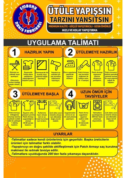 Ütü ile Yapışan Arma Yama, Gri Yıldız (6 Adet) Ütüyle Yapışan Nakış Dokuma Aplike Patc