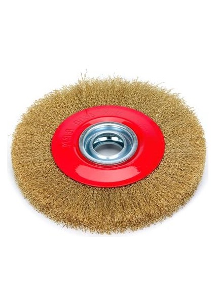 Saçaklı Daire Tel Fırça 125 mm