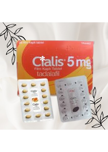 Cîalis5 Mg. Orjinal 28'li X2 Kutu Fırsat Paketi Toplam:56 Adet Tablet Cıalıs5 Mg Geciktiricil Sertleştiricilî Performans Artırma Güç Kuvvett Erkek Için Cialis_ss 5mg Bandrollü